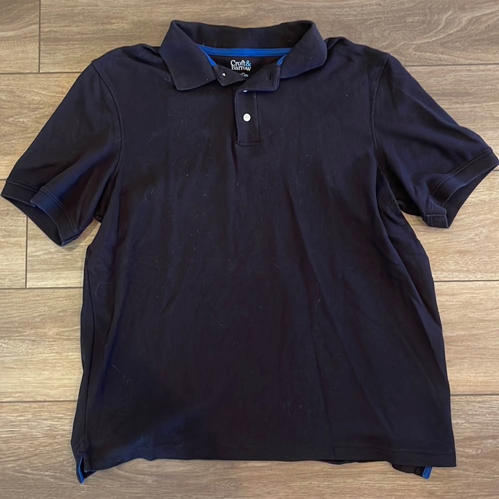 Black Croft & Barrow Men’s Polo, Size Large